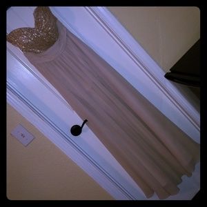 Rose gold formal dress